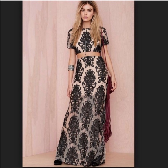 For Love and Lemons Ethereal Set Maxi Top Skirt XS & S For Love and Lemons Ethereal Set Maxi Top Skirt XS & S